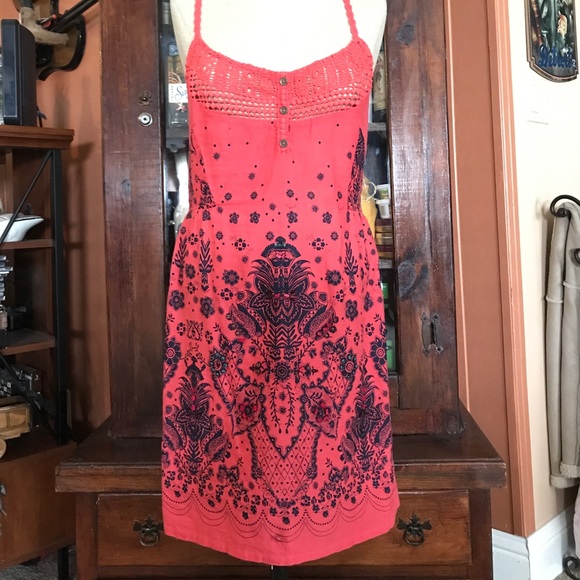 Free People strappy linen sundress💛 - Picture 1 of 6